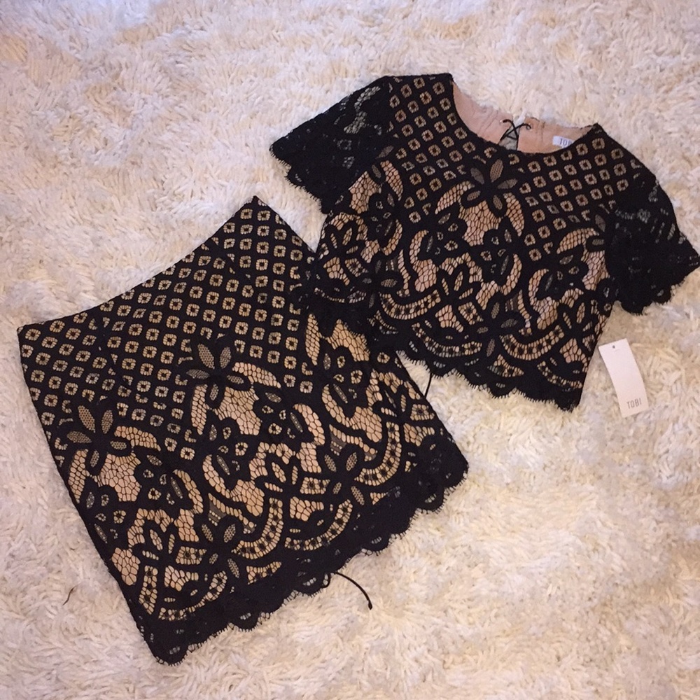 NWT Tobi Two Piece Lace Dress